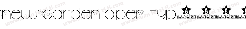 New garden open typ字体转换